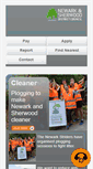 Mobile Screenshot of newark-sherwooddc.gov.uk